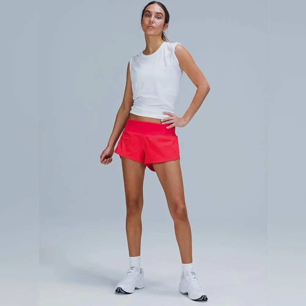 Lululemon Speed Up Shorts 2.5 Red Size 2 - Picture 7 of 8